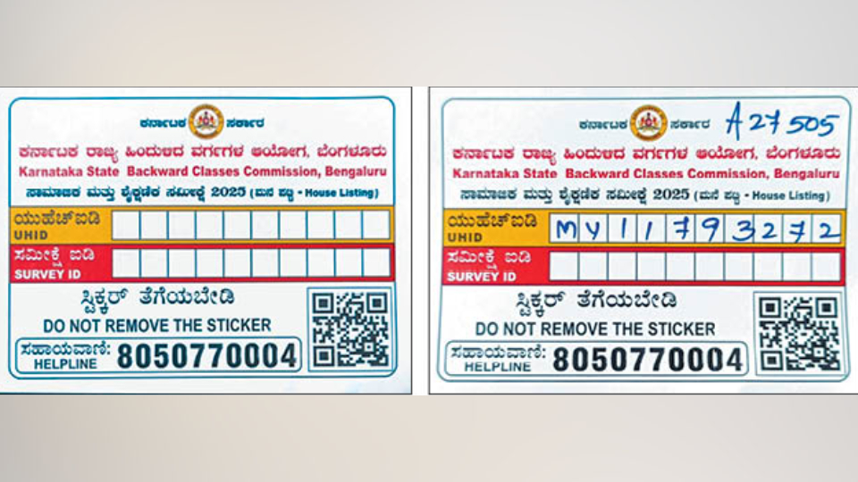 Caste census in Karnataka from Sept. 22: Listing of houses launched