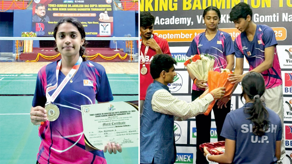 All India Senior Ranking Badminton Tournament-2025: Diya Bheemaiah wins gold, bronze