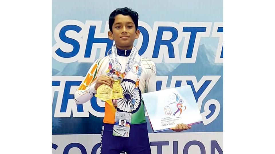 Asian Open Short Track Speed Skating Trophy – 2025: Kirti Raj Singh wins two golds