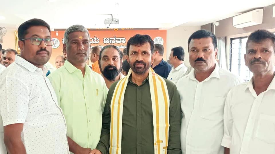 City BJP President greeted