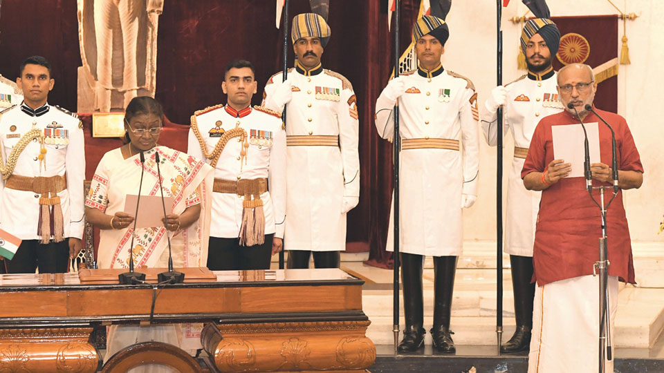 Radhakrishnan sworn-in as 15th Vice-President of India