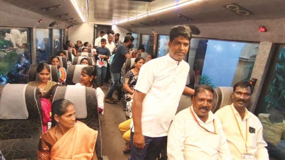 On double-decker joy ride…