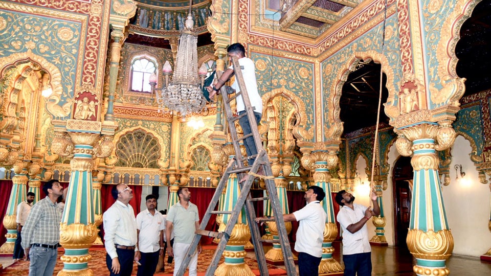 Chandeliers to sparkle at Palace Durbar Hall