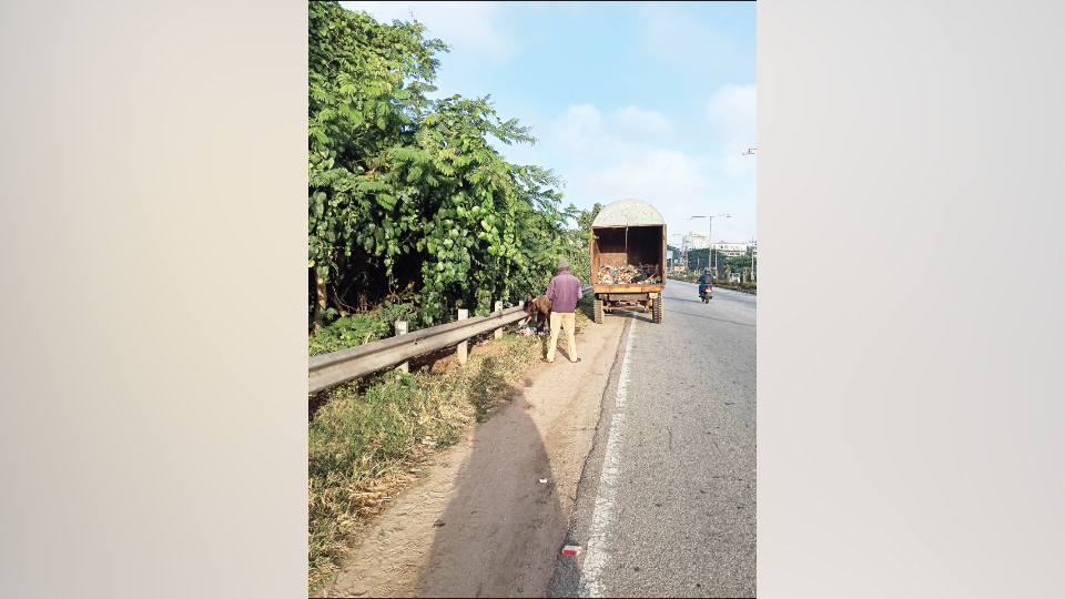Garbage menace and irresponsible behaviour
