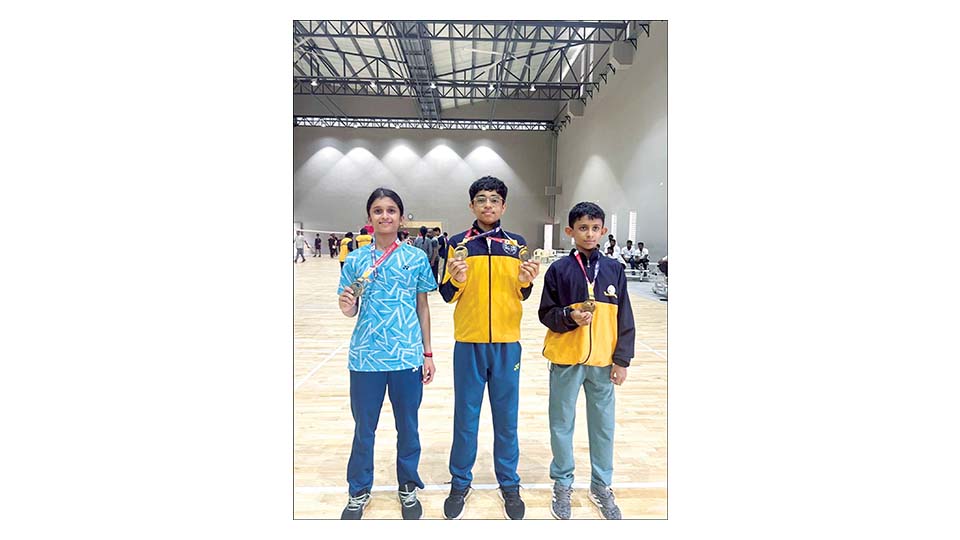 Mysuru’s U-14 Badminton players selected for SGFI