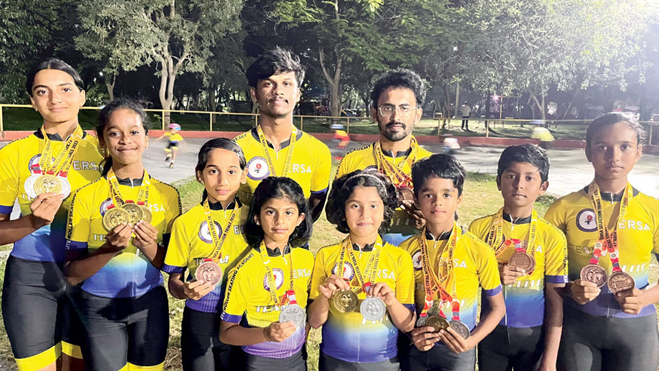 Karnataka State Roller Skating Championship : City skaters win 6 gold, 7 silver, 11 bronze medals