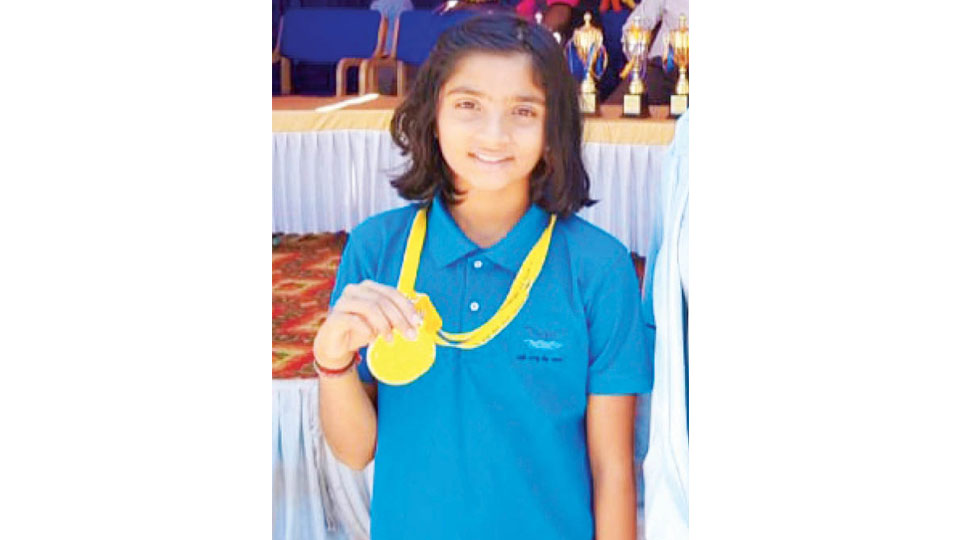 Selected for SGFI National swimming championship