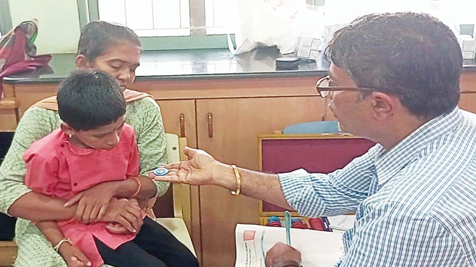 MRC Eye Hospital conducts special eye camp at AIISH