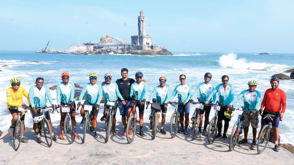 Pedalling from Mysuru to Kanyakumari