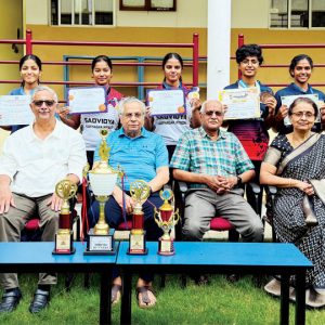 SSRPU College girls selected for State-level Sports contests