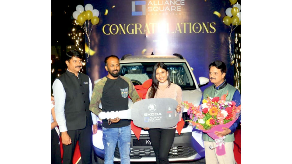 Customer wins car in lucky draw