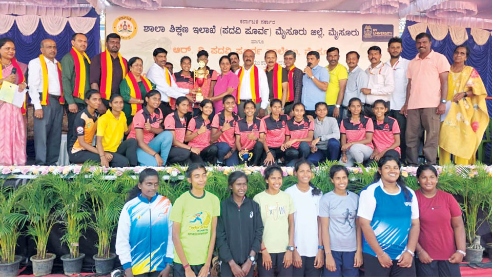 State-level Pre-University Girls Athletic Meet 2025-26: Dakshina Kannada emerges Overall Champions
