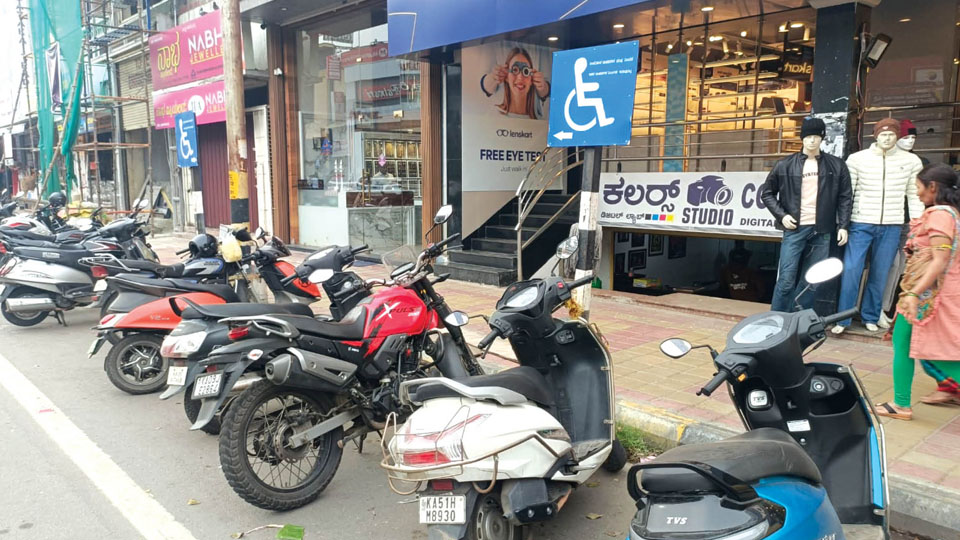 Physically challenged face parking issue