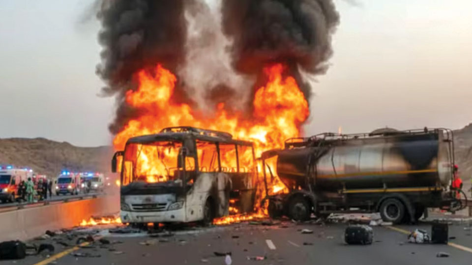 42 Indians dead in bus-fuel tanker collision near Medina in Saudi