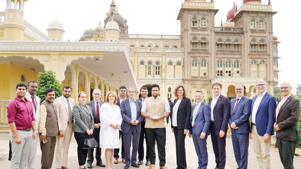 MP hosts Bavarian Parliamentary delegation at Mysore Palace