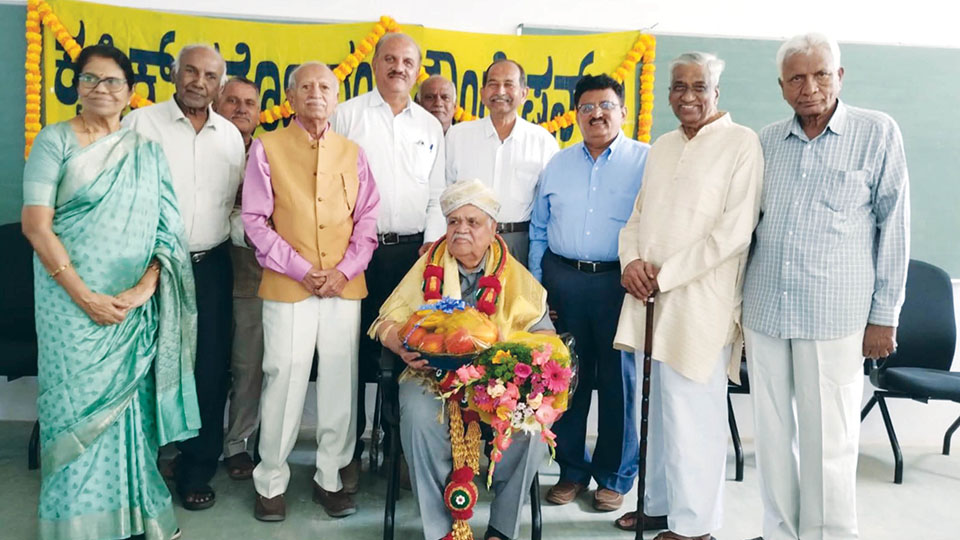 Rajyotsava Awardee Dr. N.S. Ramegowda feted