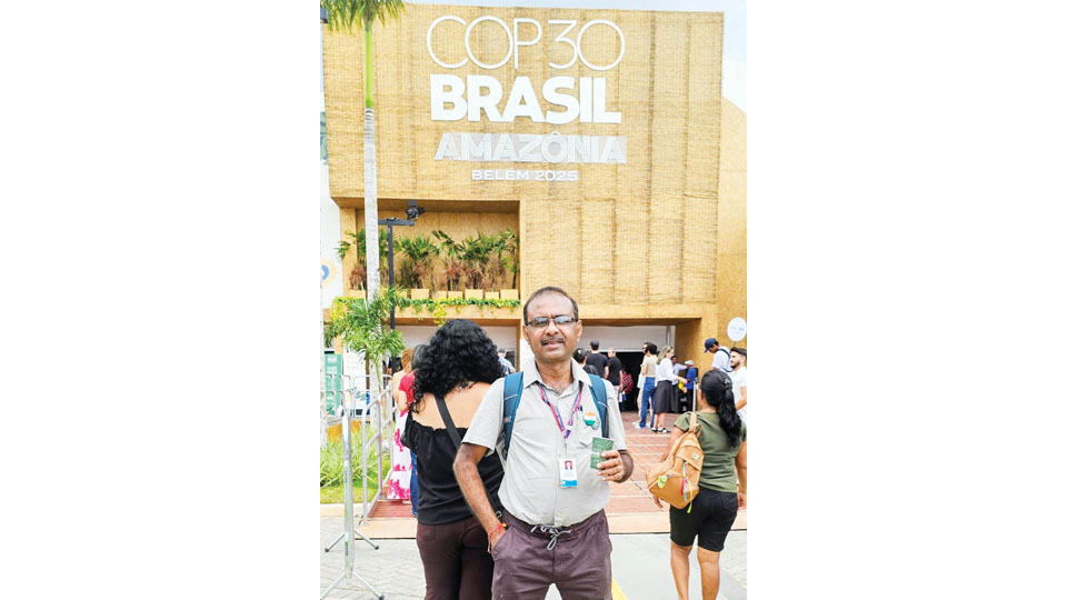 Mysuru scholar joins global climate parleys at UN COP30