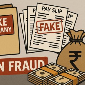 1 fake company 7 fake pay slips and Rs. 65 lakh loan fraud!