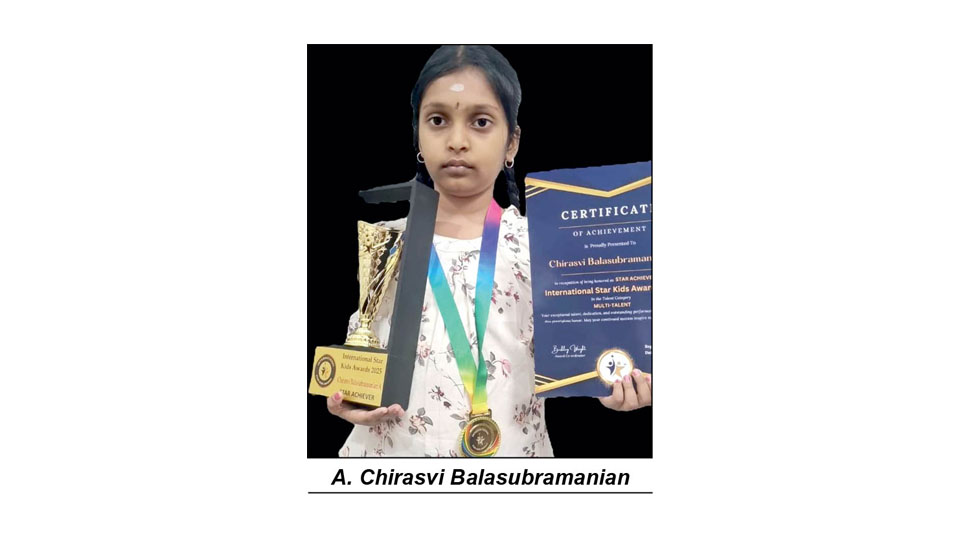 Accredited as Multi-talented Kid in Intl. Star Kids Awards 2025