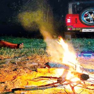 Fire camp inside BRT: Two from Bengaluru in soup