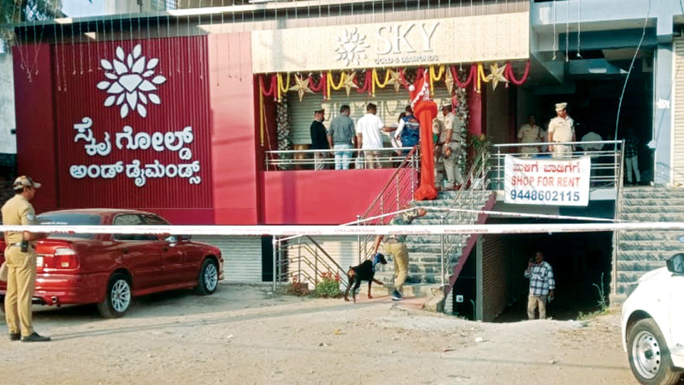 Gun-toting gang loots jewellery store in Hunsur