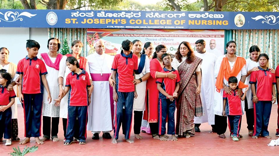 Christmas celebration for special children