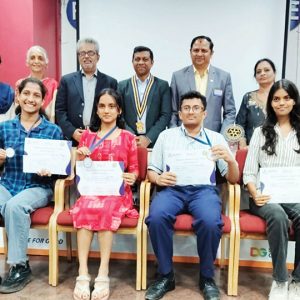 Prize winners of Bhagavan Memorial English Debate contest