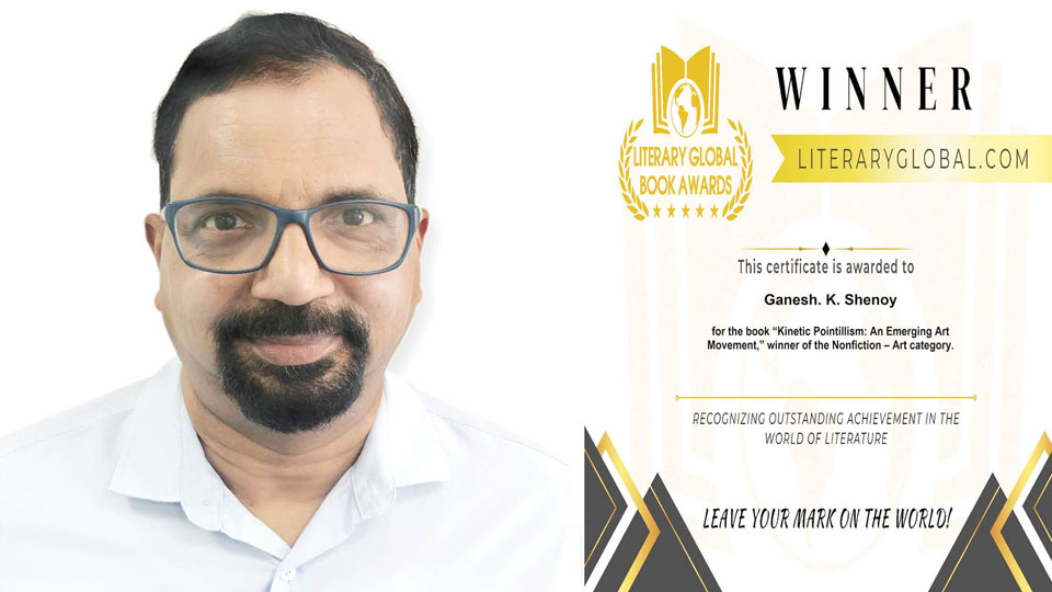 Mysurean wins Literary Global Book Award for Art