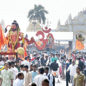 Grand procession marks Hanuma Jayanti