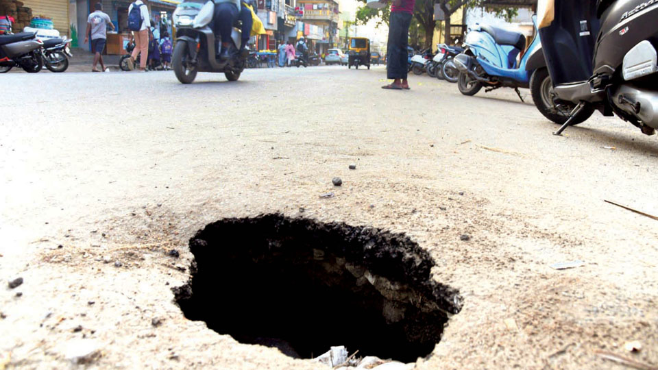 Crater invites danger