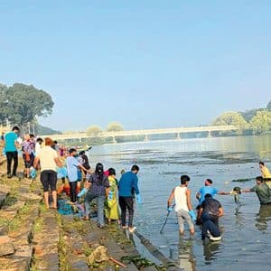 Six truckloads of waste removed from Kapila River