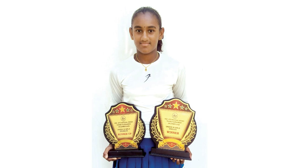 National U-16 AITA National Series Tournament: City’s tennis player Padmapriya wins Girls Singles title