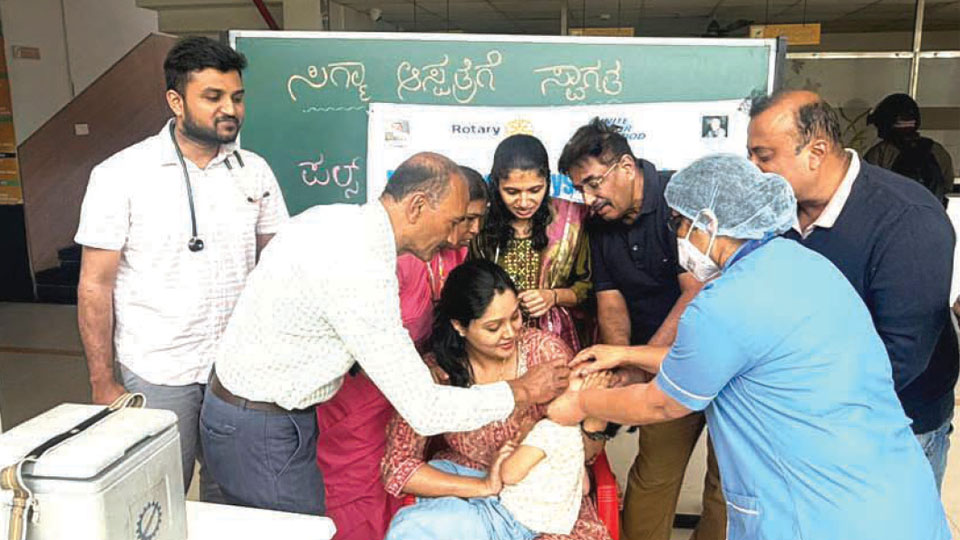 Pulse polio drive at Sigma Hospital