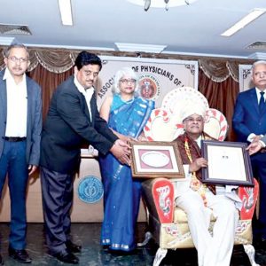City Physician honoured by API Karnataka Chapter