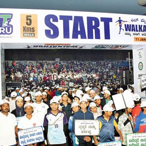 Thousands take part in 'Fit Mysuru Walkathon'