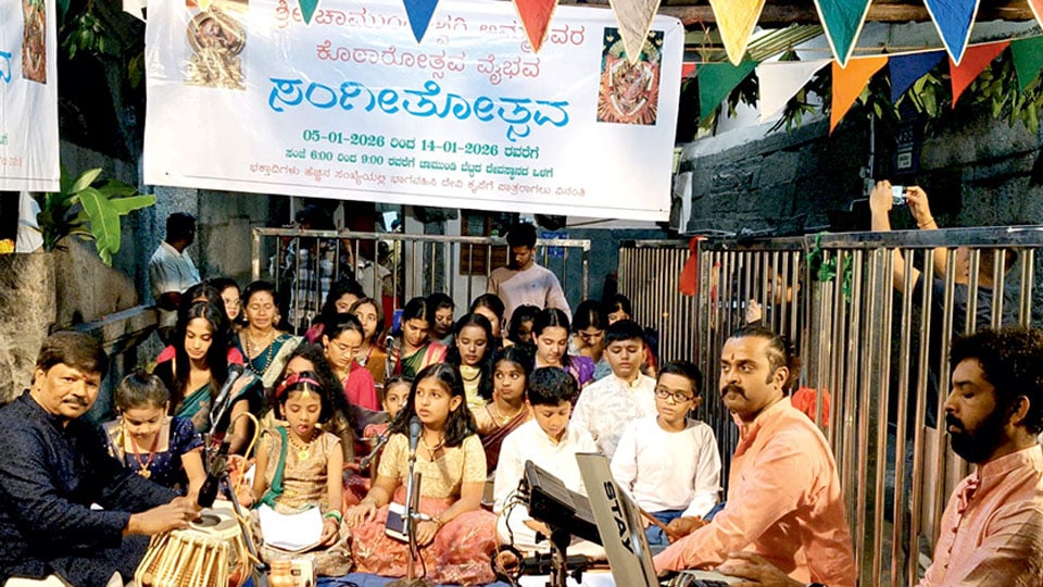 Chamundi Hill Kotharotsava concludes with Goshti Gayana