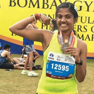 Mysuru girl bags silver in Mumbai Marathon