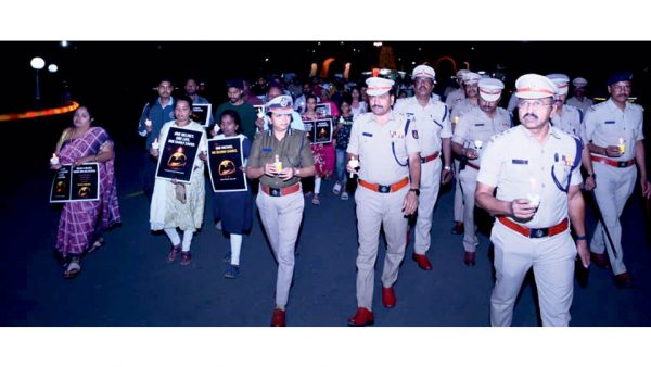 Road Safety Month by City Traffic Police: Candlelight march mourns ...