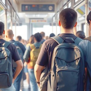 Living in the shadow of other people’s backpacks