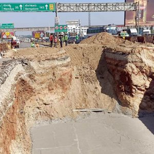Grade separator works begin at Mysuru- Bengaluru Highway junction