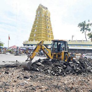 PRASHAD Scheme atop Chamundi Hill: Work begins