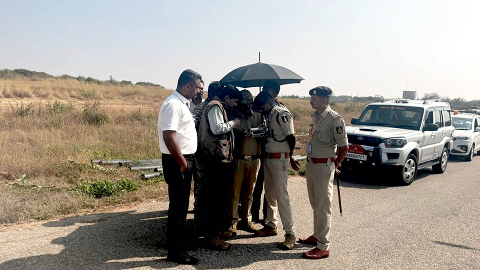 Tiger scare at Mysore Airport