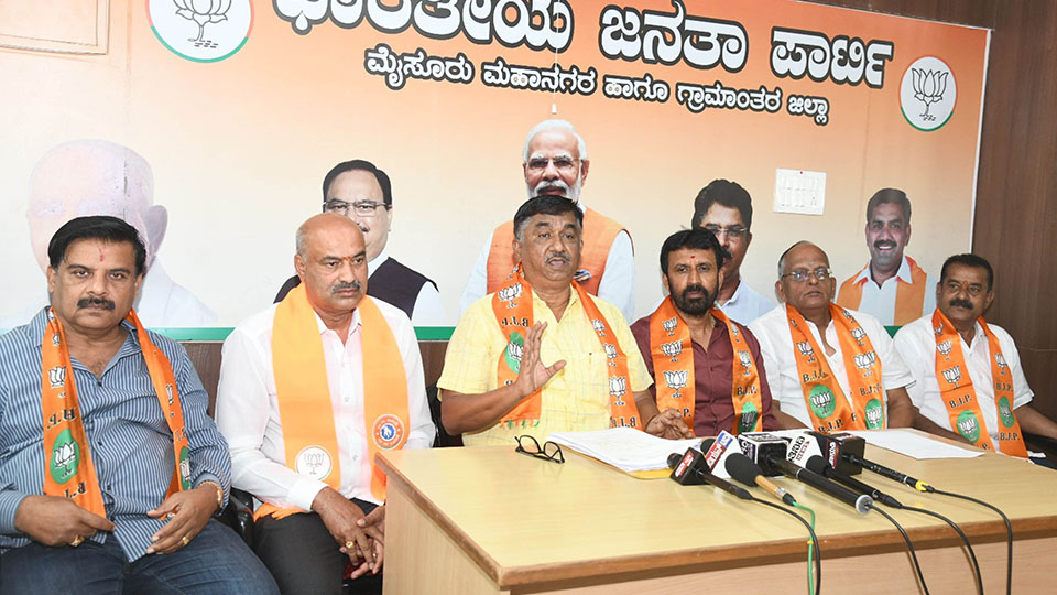 Allotment of MUDA sites under 50:50 ratio: BJP leader warns of moving Court if MDA fails to take back sites