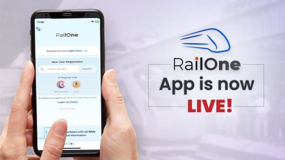 Use RailOne App, avail instant 3% discount
