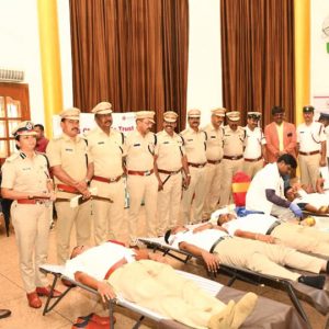 City Traffic Police donate blood to mark Road Safety Month