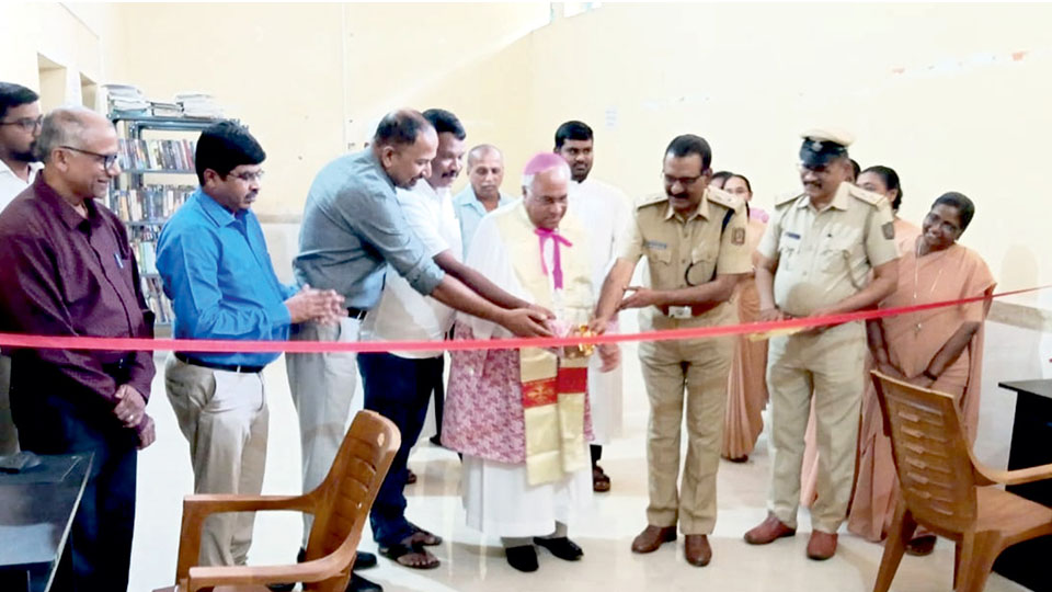Bishop inaugurates computer skill training at Nanjangud Sub-Jail