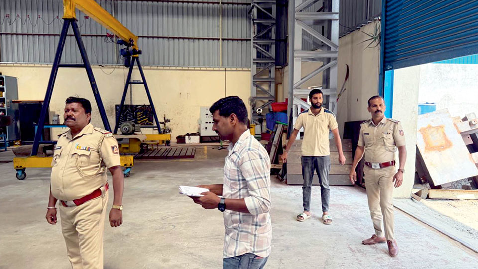 City Police teams inspect factories