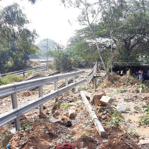Safety fencing begins along railway tracks