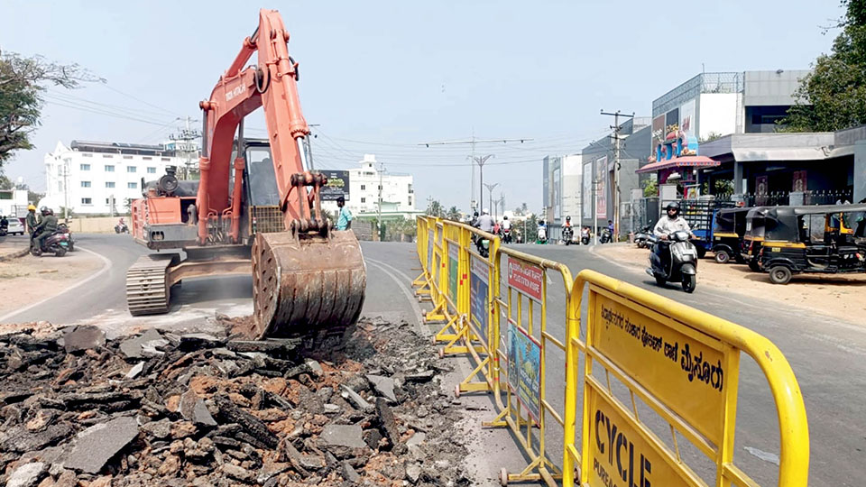 Hyder Ali Road levelling, widening works pick up