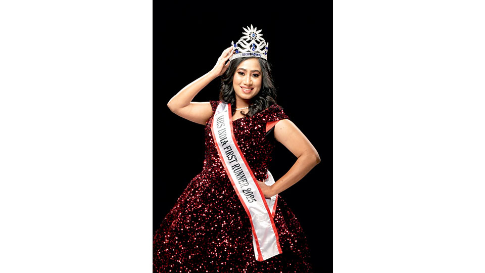 Crowned National Runner-up at Mrs. India pageant